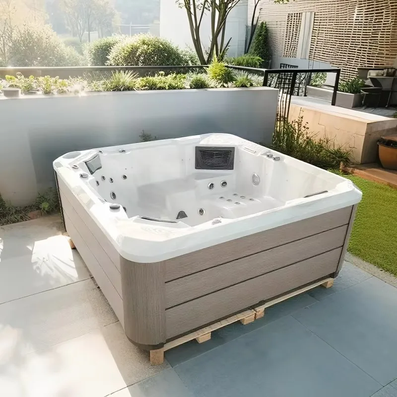 Review Wellness - Bain à remous extérieur en acrylique