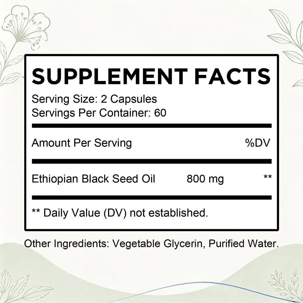 Gélules d'huile de nigelle éth - Herbal Supplement avis et prix