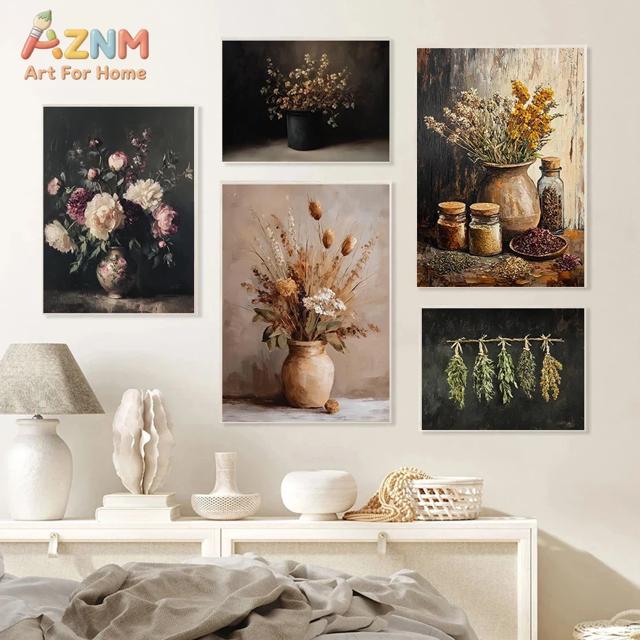AZNM, tableau sur toile représ - Dried Herbs avis et prix